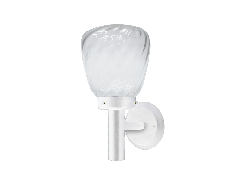 Imagem do produto ARANDELA TASCHIBRA THOR 1XE27 C/VIDRO RT-RIGATO TRANSP BRANCA na categoria ARANDELA S/LÂMP 