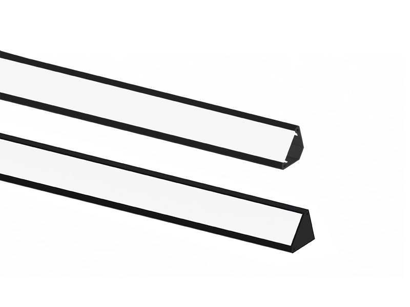 PERFIL LED TASCHIBRA SPIRE L30 SOBREPOR 30X30X1000mm PRETO FOSCO