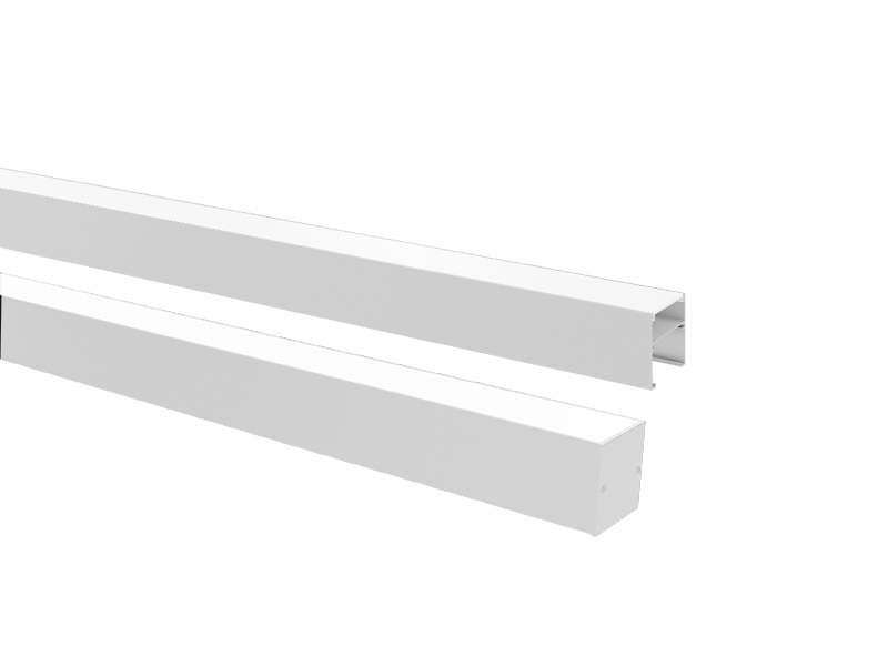 PERFIL LED TASCHIBRA ZENITH 50X50 SOBREPOR 50X50X1000mm BRANCA