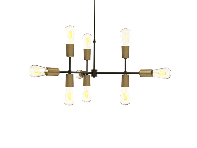 Imagem do produto PENDENTE TASCHIBRA EQUILIBRIUM 9XE27 OURO na categoria PENDENTE S/LÂMP