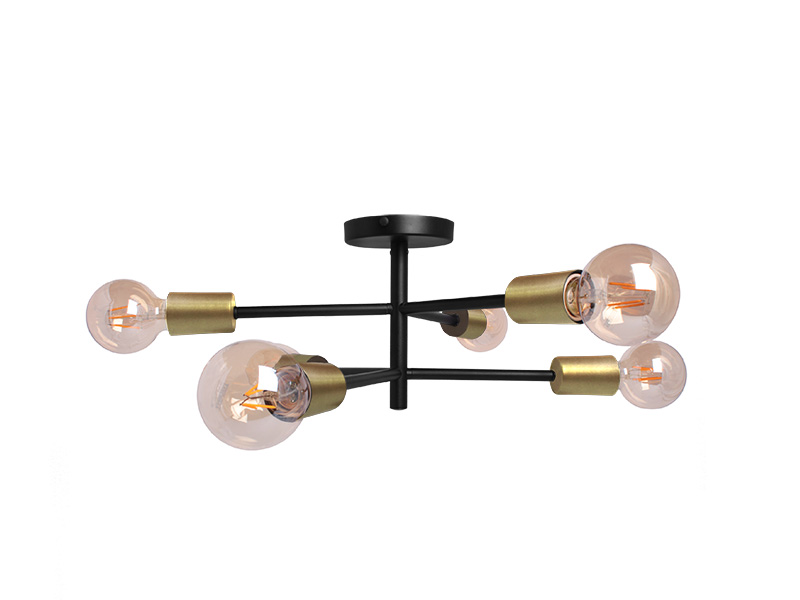 Imagem do produto PLAFON TASCHIBRA CHOICE 6XE27 OURO na categoria PLAFON SOBREPOR S/LÂMP