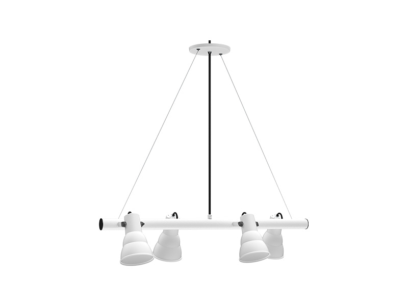 Imagem do produto PENDENTE TASCHIBRA CHICAGO 4XE27 BRANCA na categoria PENDENTE S/LÂMP