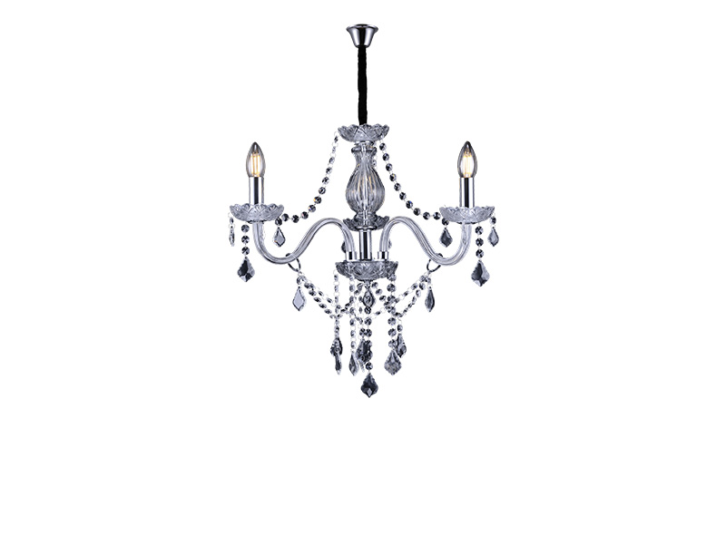 Imagem do produto LUSTRE DE CRISTAL TASCHIBRA GLAM TRANSPARENTE 3XE14 na categoria LUSTRE S/LÂMP