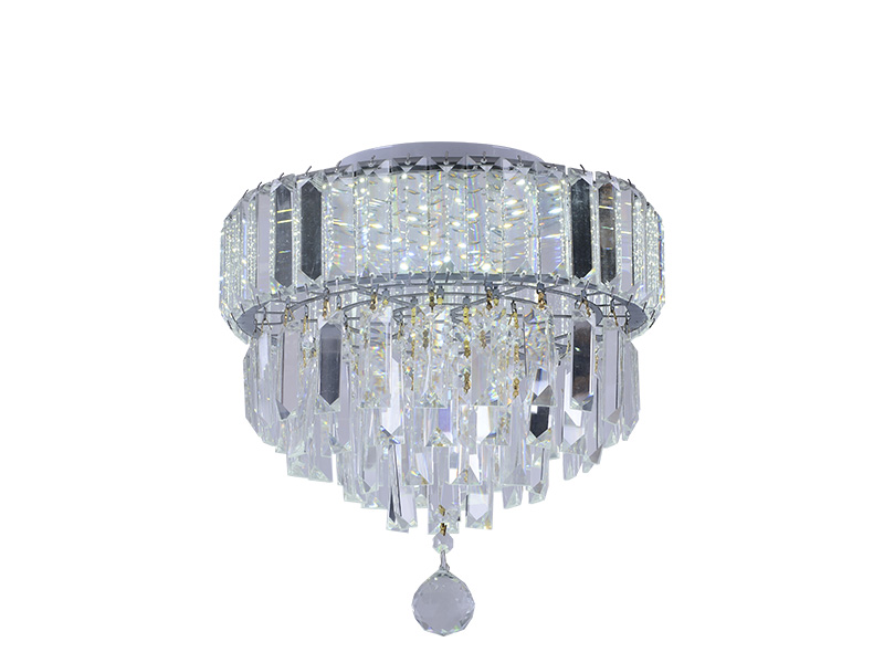 PENDENTE/PLAFON TASCHIBRA REDONDO  DUETO 300 CRISTAL TRANSPARENTE 4XG9