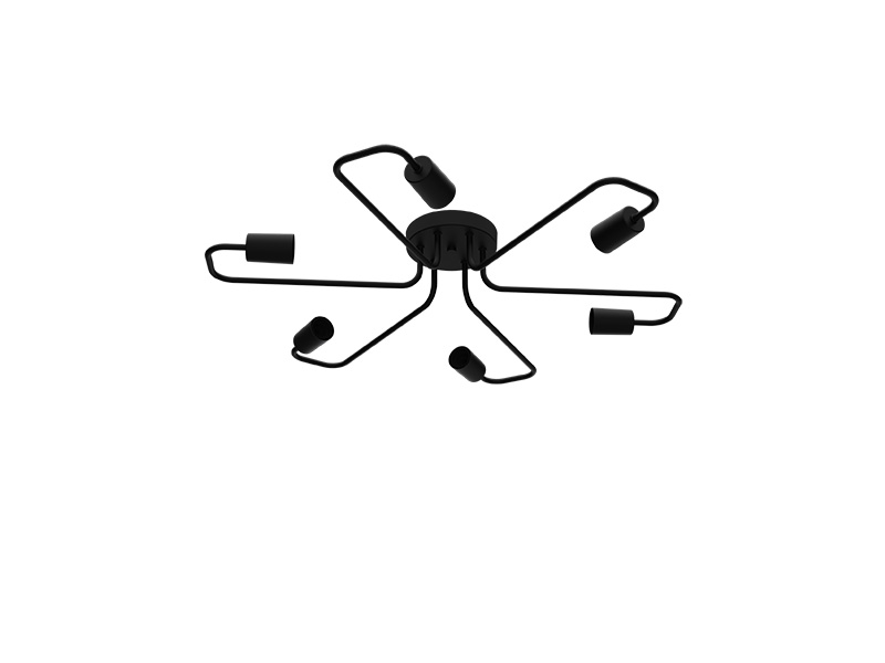 Imagem do produto PLAFON TASCHIBRA STAR PRETO 6XE27 na categoria PLAFON SOBREPOR S/LÂMP