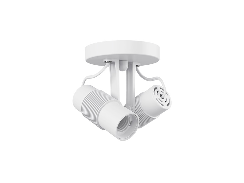 SPOT TASCHIBRA SOBREPOR VITTO 2XE27 BRANCO P/ LAMPADA LED