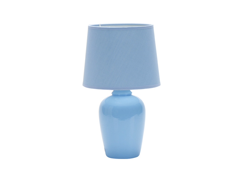 Imagem do produto ABAJUR DE CERÂMICA POTTERY E27 AZUL 32CM na categoria ABAJUR