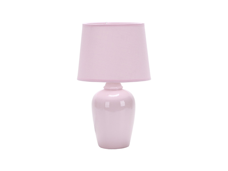 Imagem do produto ABAJUR DE CERÂMICA POTTERY E27 ROSA 32CM na categoria ABAJUR