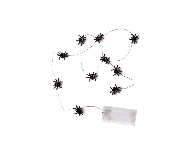 Imagem do produto CORDÃO HALLOWEEN TASCHIBRA LED 10 ARANHAS 2XAA . na categoria HALLOWEEN