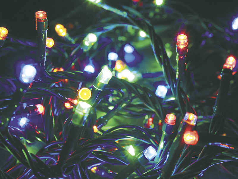 CORDÃO LUM 96 LEDS 8F ISOL VD 127V COLORIDO