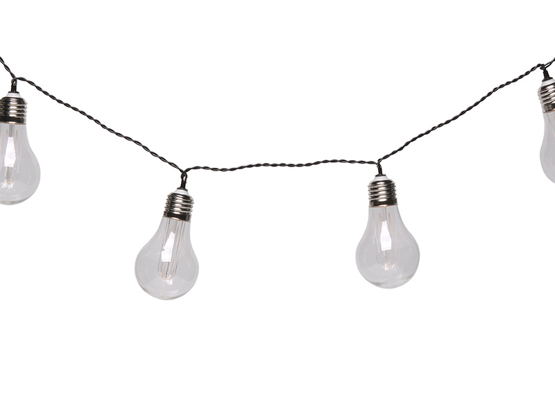 Imagem do produto CORDÃO LUMINOSO LED 10 LÂMPADAS BULBO 100-240V 3000K na categoria LED CORDÃO