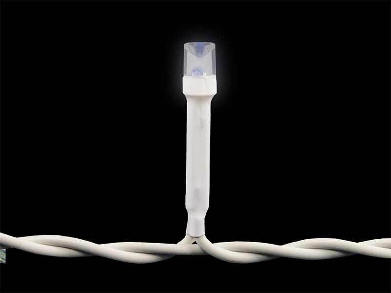 CORDÃO LUMINOSO TASCHIBRA 100 LED ESTÁTICO COM LED FLASH 127V ISOL BR 3000K