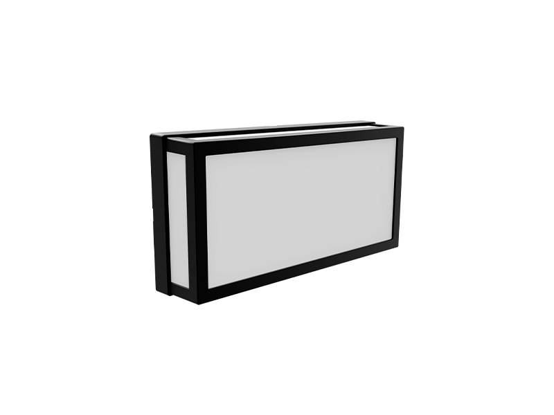 ARANDELA LED TASCHIBRA YAPI 3000K 15W RETANGULAR PRETA