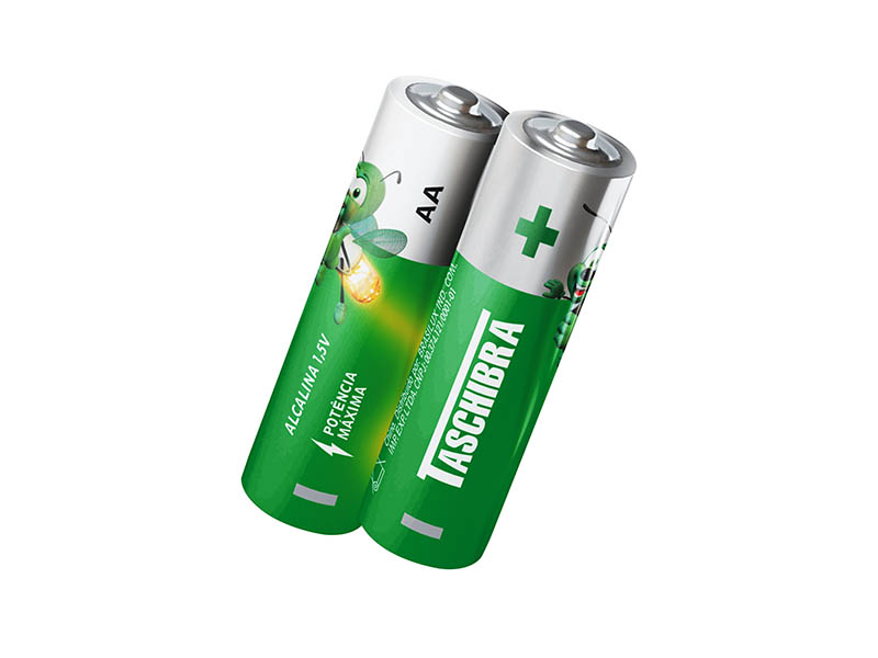 Imagem do produto PILHA ALCALINA AA TASCHIBRA BLISTER 2 na categoria PILHAS