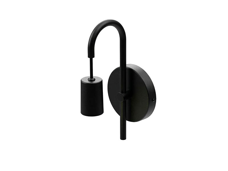 ARANDELA TASCHIBRA ESSENZA E27 PRETO FOSCO