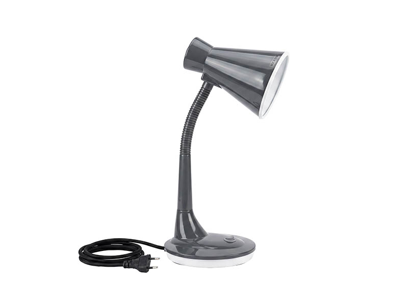 LUMINÁRIA DE MESA TLM 03 TASCHIBRA E27 CINZA