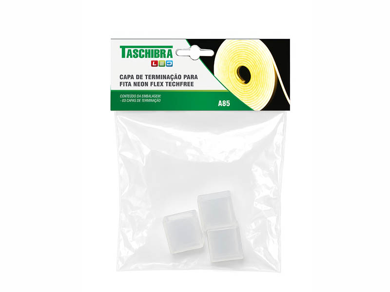 A85 CAPA DE TERMINAÇÃO P/ FITA LED TECHFREE NEON FLEX UNICA