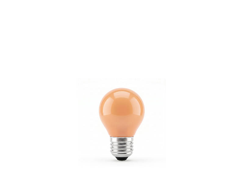 LÂMPADA INCANDESCENTE BOLINHA LARANJA 15W 127V
