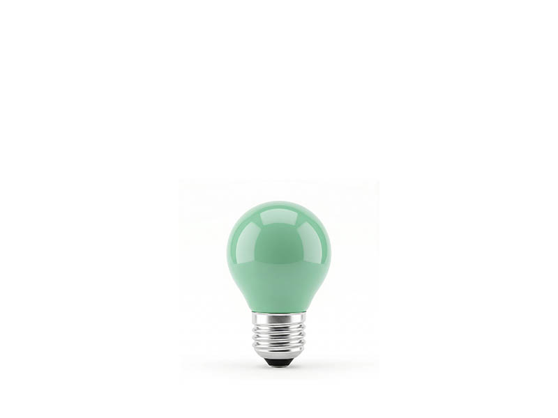 LÂMPADA INCANDESCENTE BOLINHA VERDE 15W 220V