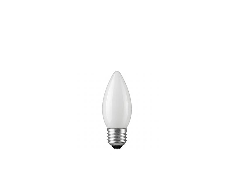 LÂMPADA INCANDESCENTE VELA LISA LEITOSA 25W 127V E27