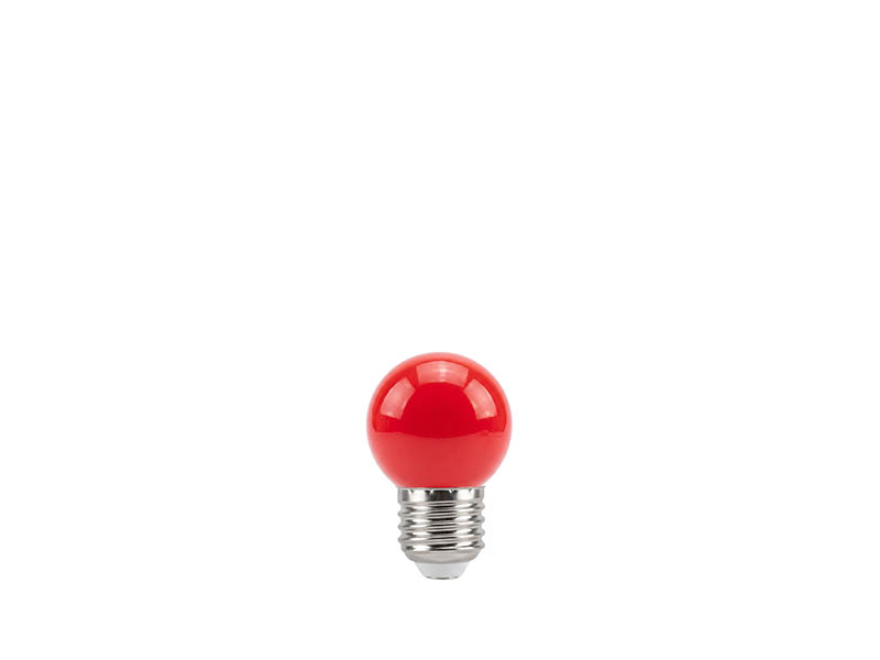 LÂMPADA LED BOLINHA TASCHIBRA TBL05 1W 220V VERMELHO
