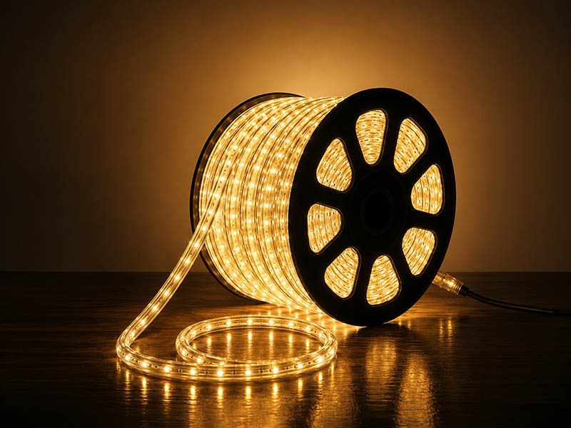 Imagem do produto CORDA LUMINOSA LED PRO 13MM 127V 2 FIOS 100M S/ACESSORIOS 3000K na categoria LED CORDAS