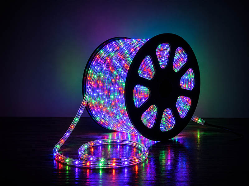 CORDA LUMINOSA LED PRO 13MM 127V 2 FIOS 100M S/ACESSORIOS COLORIDA