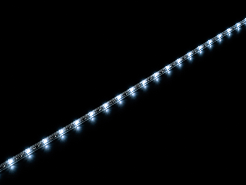 CORDA LUMINOSA LED TASCHIBRA 11MM 2 FIOS 127V 10M COM ACESSORIOS 6500K
