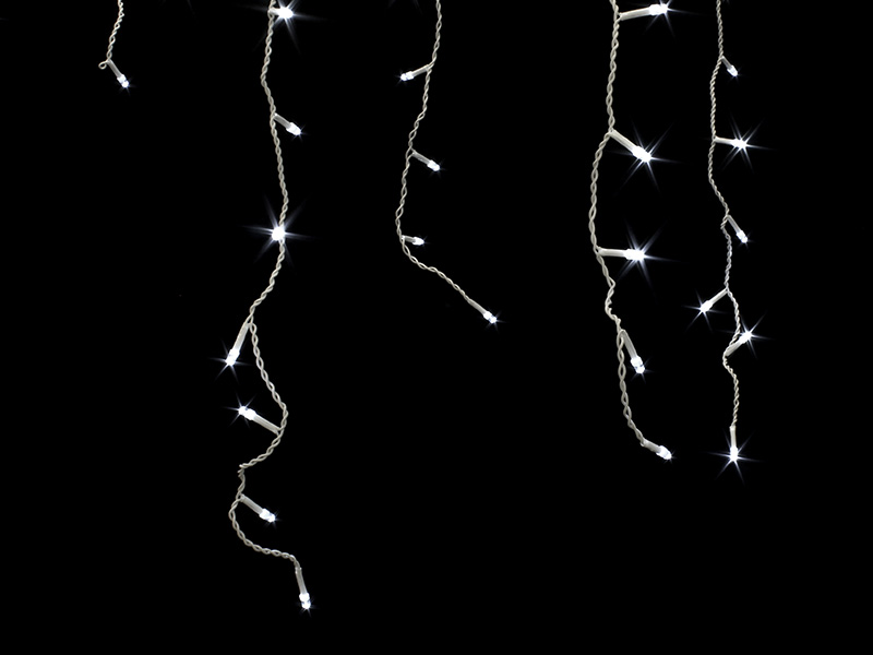 CORTINA LUMINOSA TASCHIBRA 100 LED 8 FUNÇÕES ISOL BR 220V 3000K
