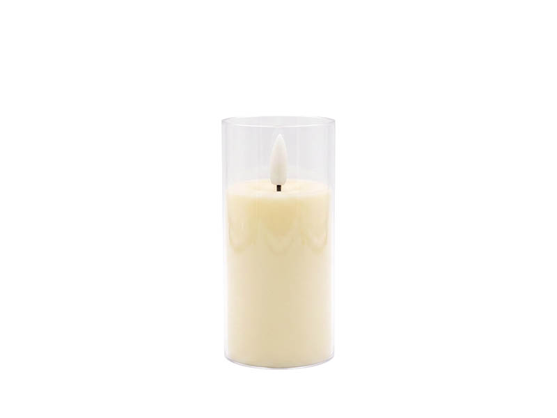 Imagem do produto VELA LED DECORATIVA COM CASTIÇAL 11,5CM PILHA AMARELO na categoria LED MESA