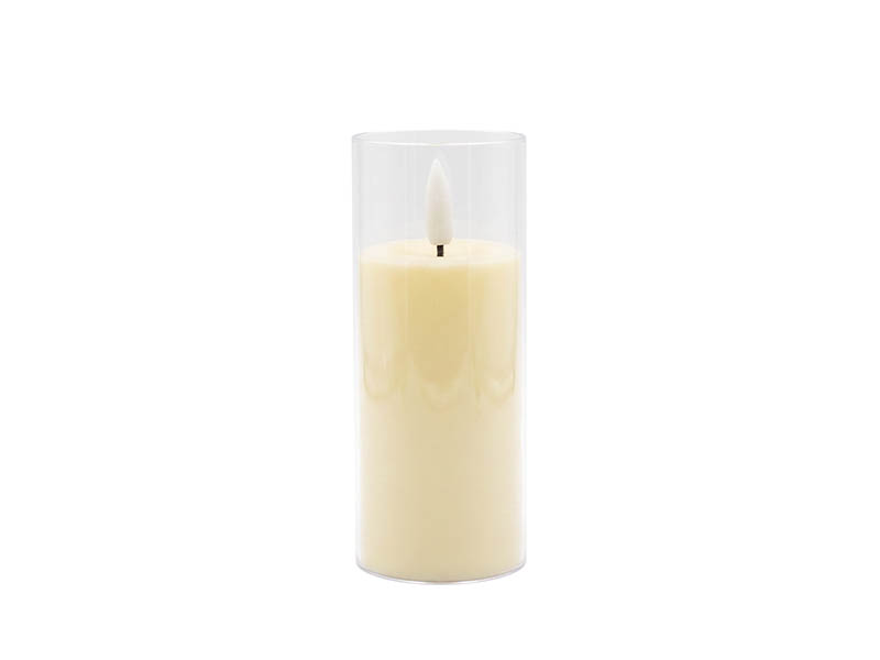 Imagem do produto VELA LED DECORATIVA COM CASTIÇAL 13,5CM PILHA AMARELO na categoria LED MESA