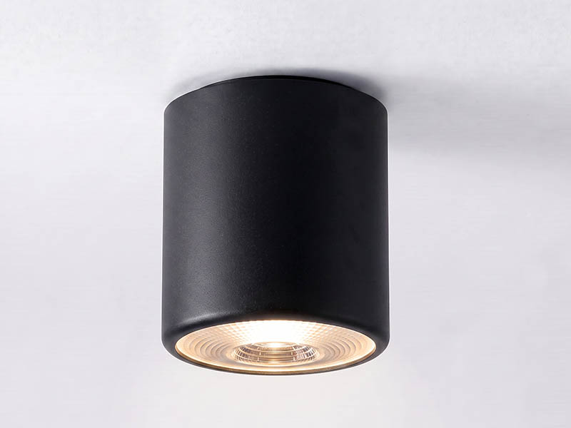 PLAFON SOBREPOR CANNON PAR 30 PRETO FOSCO