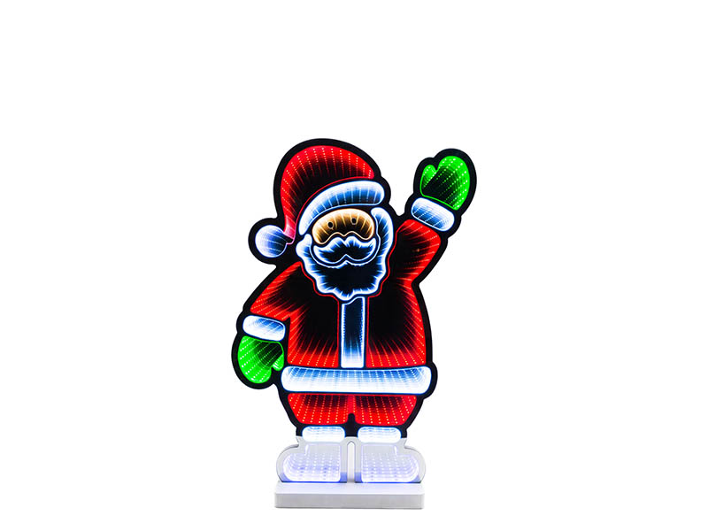 FIGURA ILUMINADA TASCHIBRA LED LUZ INFINITA NOEL ALEGRIA 68CM AUTOVOLT .