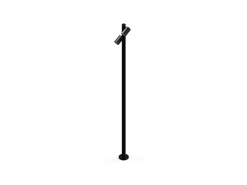 POSTE TASCHIBRA WABI 1600mm 2X MR16 PRETO FOSCO