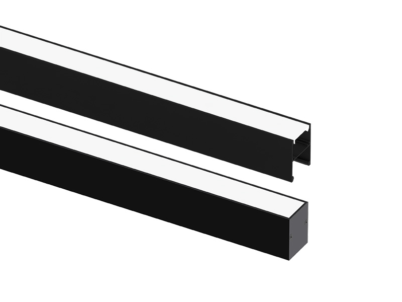 PERFIL TASCHIBRA SPIRE 35X45 SOBREPOR 35X45X1000mm PRETO FOSCO