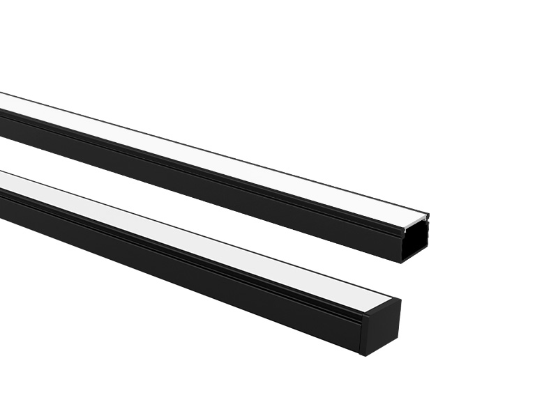 PERFIL TASCHIBRA VERTEX 20X14 SOBREPOR 14X20X1000mm PRETO FOSCO