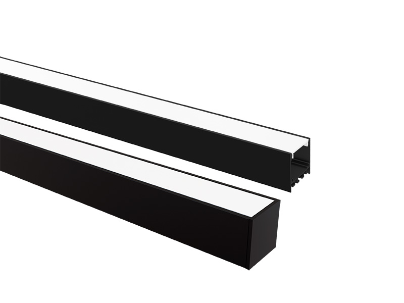 PERFIL TASCHIBRA SPIRE 35X35 SOBREPOR 35X35X1000mm PRETO FOSCO