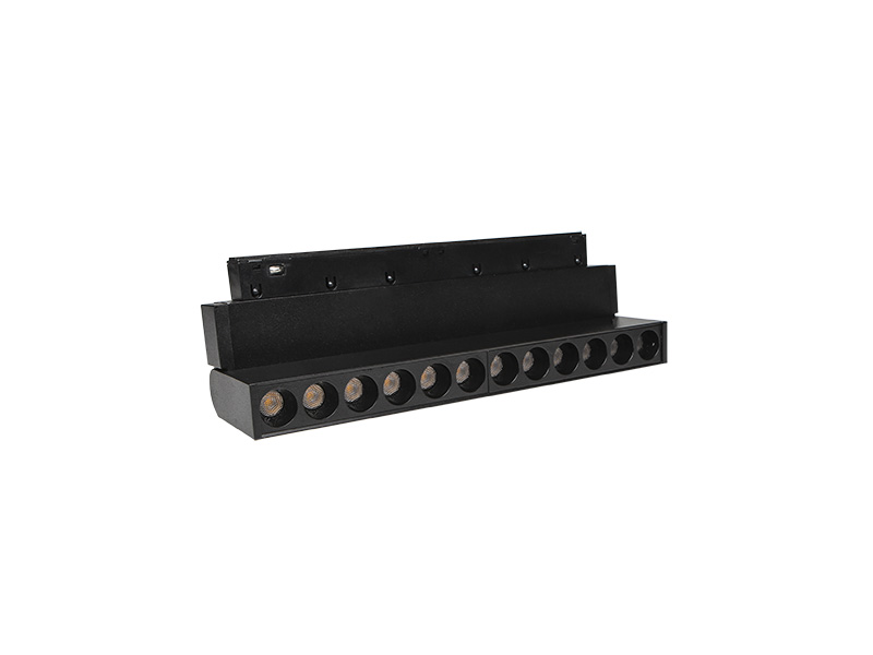 LUMINARIA LED PARA TRILHO MAGNETICO ATTRACT PONTUAL AJUSTAVEL 12W 3000K 24°