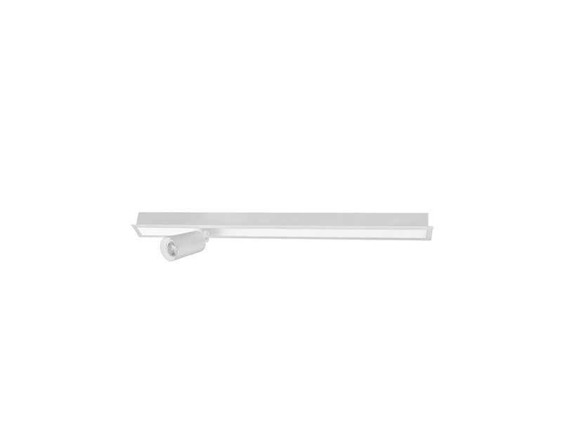 LUMINÁRIA LED SPIRE LINEAR 20W 4000K EMBUTIR + 1 SPOT MR11 S/ LÂMPADA BRANCA