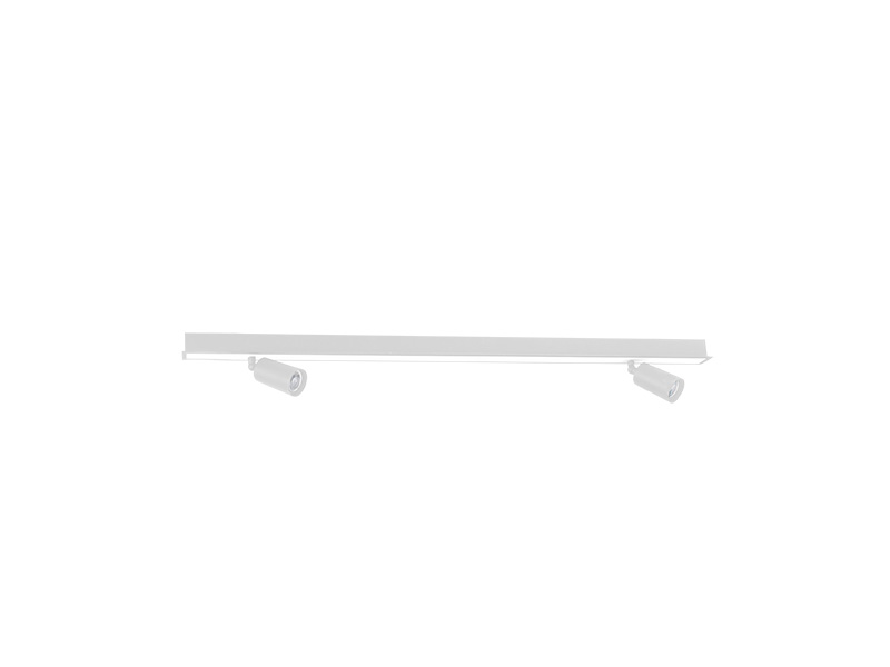LUMINÁRIA LED SPIRE LINEAR 40W 4000K EMBUTIR + 2 SPOT MR11 S/ LÂMPADA BRANCA
