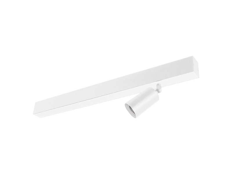 LUMINÁRIA LED SPIRE LINEAR 20W 4000K SOBREPOR + 1 SPOT MR 11 S/ LÂMPADA BRANCA