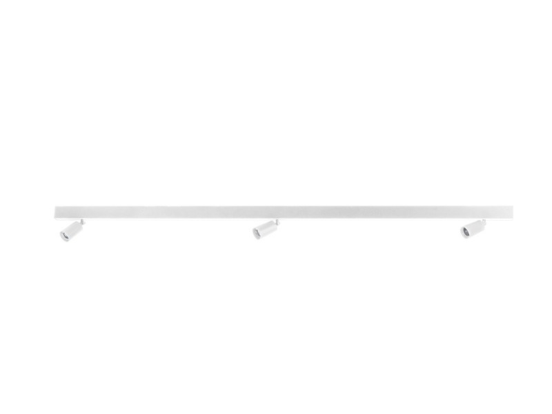 LUMINÁRIA LED SPIRE LINEAR 60W 4000K SOBREPOR + 3 SPOT MR 11 S/ LÂMPADA BRANCA