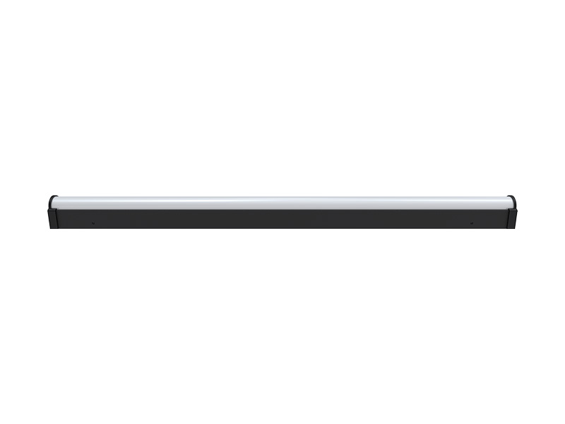LUMINÁRIA PERFIL LED CONVEX 111 40W SOBREPOR 3000K PRETO FOSCO