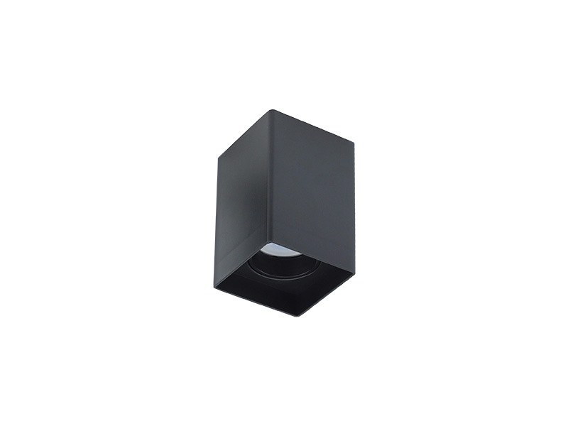 PLAFON SOBREPOR LOOK QUADRADO MR16 PRETO