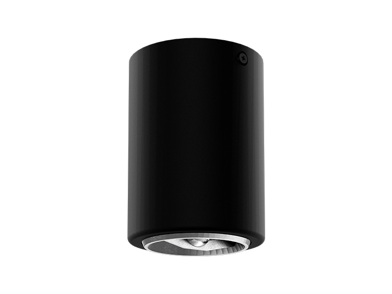 PLAFON SOBREPOR CANNON AR70 PRETO FOSCO