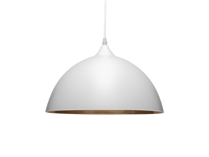 PENDENTE TASCHIBRA BROOKLYN 1XE27 BRANCO F.+ COBRE