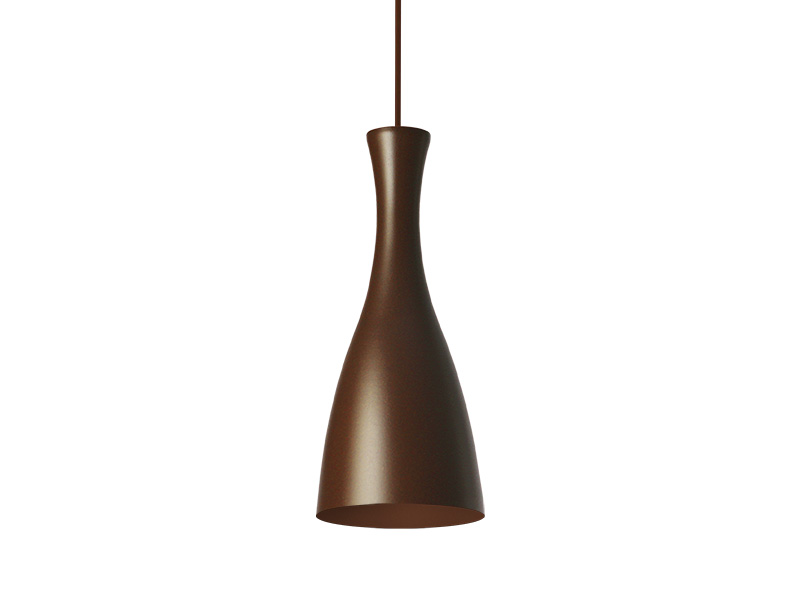 LUMINÁRIA PENDENTE TASCHIBRA TD 1003 E-27 MARROM BLEND