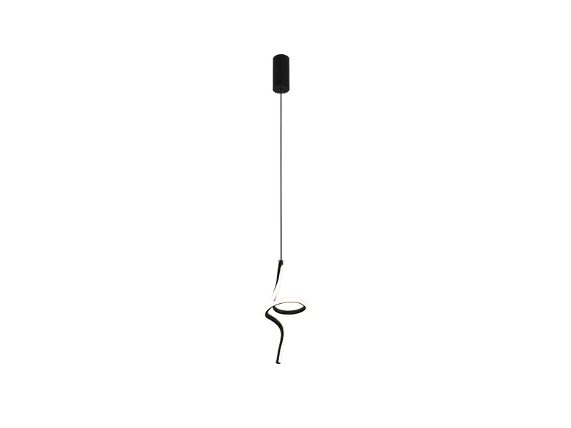 PENDENTE LED TASCHIBRA CAIRO 3000K 10W PRETO