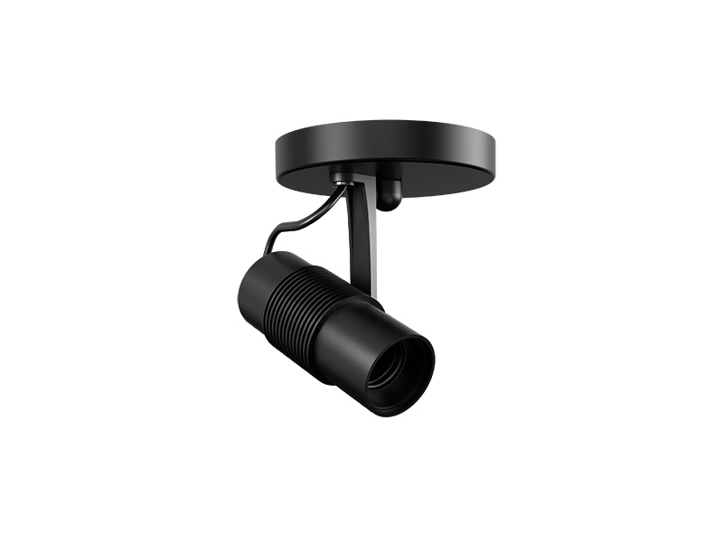 SPOT TASCHIBRA SOBREPOR VITTO 1XE27 PRETO P/ LAMPADA LED
