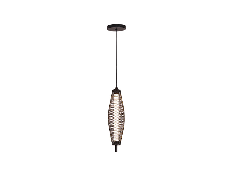 PENDENTE TASCHIBRA LED VIGO 3000K 5W PRETO